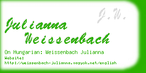 julianna weissenbach business card